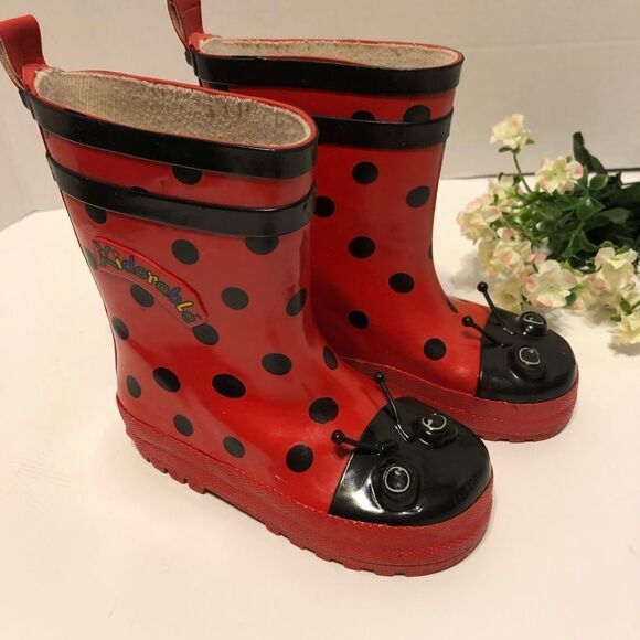 Kidorable Red Ladybug Rainboots - Picture 1 of 8